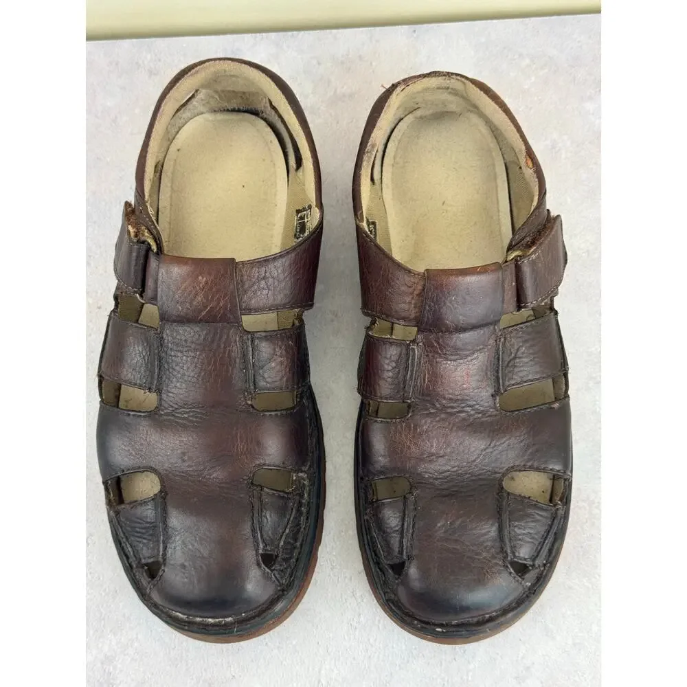 Vintage Dr. Martens Brown Fishermans Sandals EUR Sz 45 US Mens Sz 11 Read